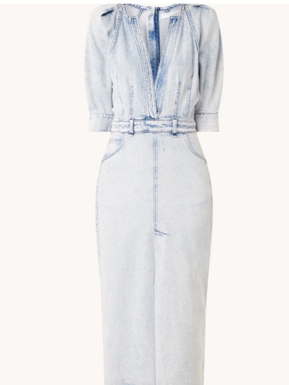Iro Alysu Denim Midi Dress brand new with tags EU 36 Light Wash - Picture 11 of 15